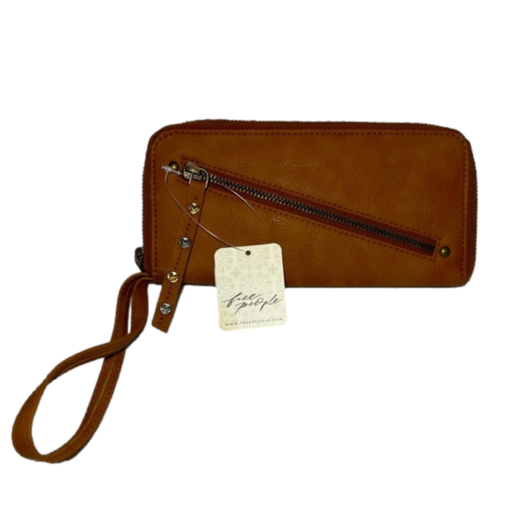 Free People Vegan Leather Wallet - Brown - NWT